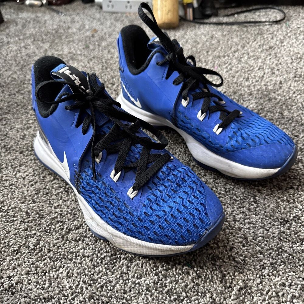 Nike Lebron Witness V Game‎ Royal Blue White Mens Size 6.5 Basketball CQ9380-400